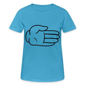Hand Comic - Women's Breathable T-Shirt - sapphire blue - Front - AI Model Female 172 dark (172cm)