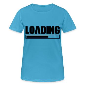 Loading - Women's Breathable T-Shirt - sapphire blue - Front - AI Model Female 172 dark (172cm)