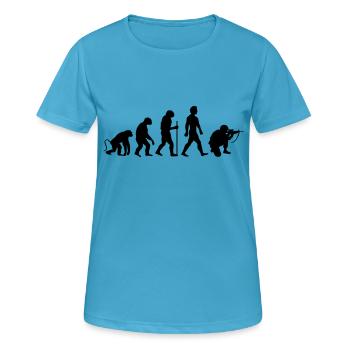 Soldier Evolution - Women's Breathable T-Shirt - sapphire blue - Front - AI Model Female 172 dark (172cm)