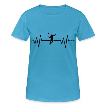 Badminton, badminton, vitesse, tennis - T-shirt respirant Femme - bleu saphir - Devant - AI Model Female 172 dark (172cm)