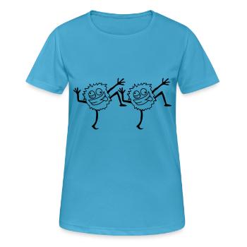 Team tanzende Monster - Frauen T-Shirt atmungsaktiv - Saphirblau - Vorne - AI Model Female 172 dark (172cm)