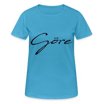 Göre - Freche weibliche Person - Frauen T-Shirt atmungsaktiv - Saphirblau - Vorne - AI Model Female 172 dark (172cm)