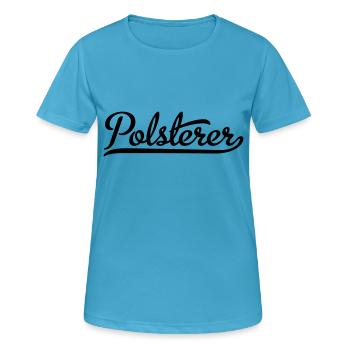 Affiche - T-shirt respirant Femme - bleu saphir - Devant - AI Model Female 172 dark (172cm)