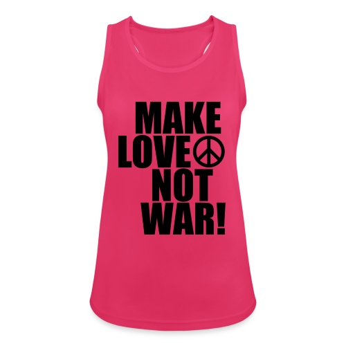 Make love not war - Andningsaktiv tanktopp dam