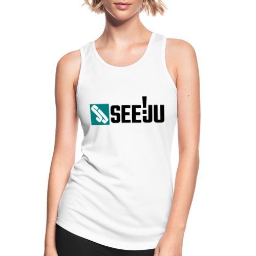 SeeJu 2 logo quer 3farb - Frauen Tank Top atmungsaktiv