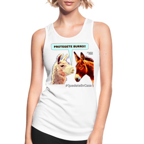PROTEGETE BURRO - Camiseta de tirantes transpirable mujer