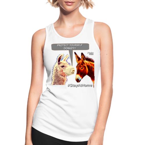 Protect Yourself Donkey - Coronavirus - Camiseta de tirantes transpirable mujer