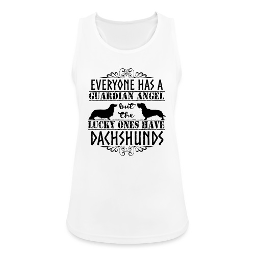 Dachshund WH LH Angels - Women's Breathable Tank Top