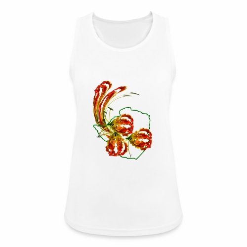 FLAME LILY SWIRL - Women's Breathable Tank Top
