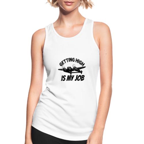 Getting high is my job - Women's Breathable Tank Top