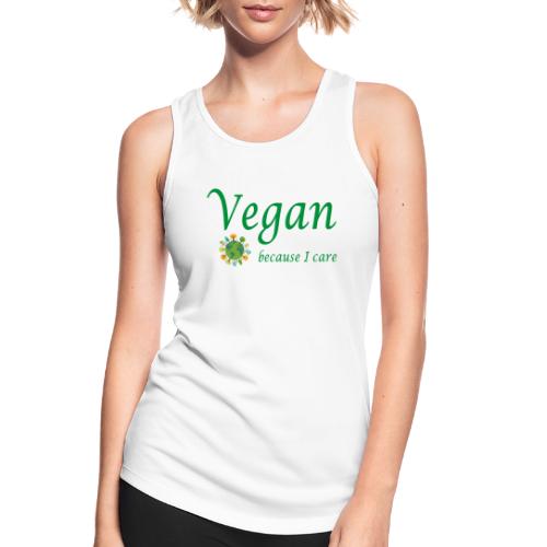 vegan because i care - Women's Breathable Tank Top