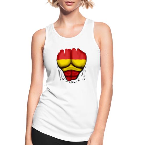 España Flag Ripped Muscles six pack chest t-shirt - Women's Breathable Tank Top