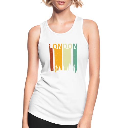 London Retro Stripes Sunset Skyline Vintage London - Frauen Tank Top atmungsaktiv