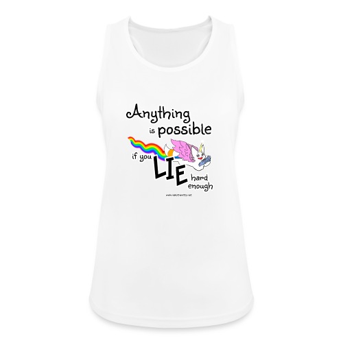 Anything Is Possible if you lie hard enough - Women's Breathable Tank Top