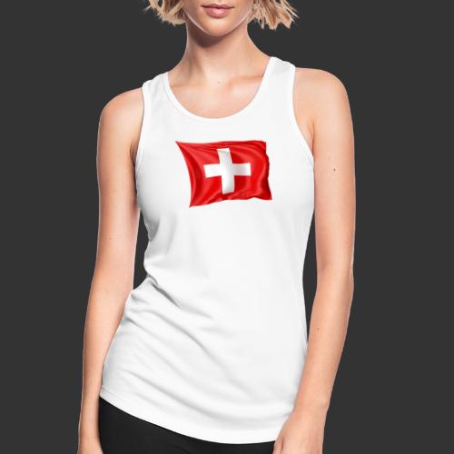 Flaga Szwajcarska Flaga Narodowa - Tank top damski oddychający