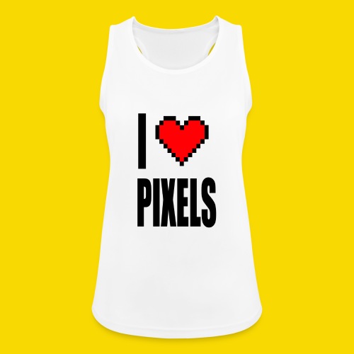 I Love Pixels - Tank top damski oddychający