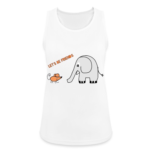 Elephant and mouse, friends - Women's Breathable Tank Top