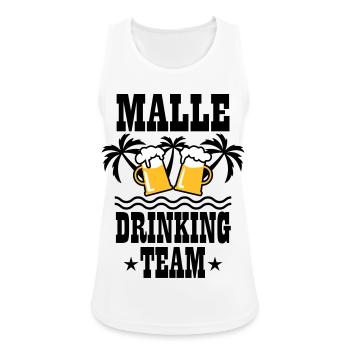 08 Malle Drinking Team Beer Mass Bier Party - Frauen Tank Top atmungsaktiv - Weiß - Vorne - Zoe (177cm)