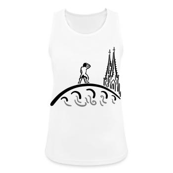 Regensburg Bruckmandl Kids - Frauen Tank Top atmungsaktiv - Weiß - Vorne - Zoe (177cm)