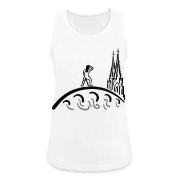 Regensburg Bruckmadl Kids - Frauen Tank Top atmungsaktiv - Weiß - Vorne - Zoe (177cm)
