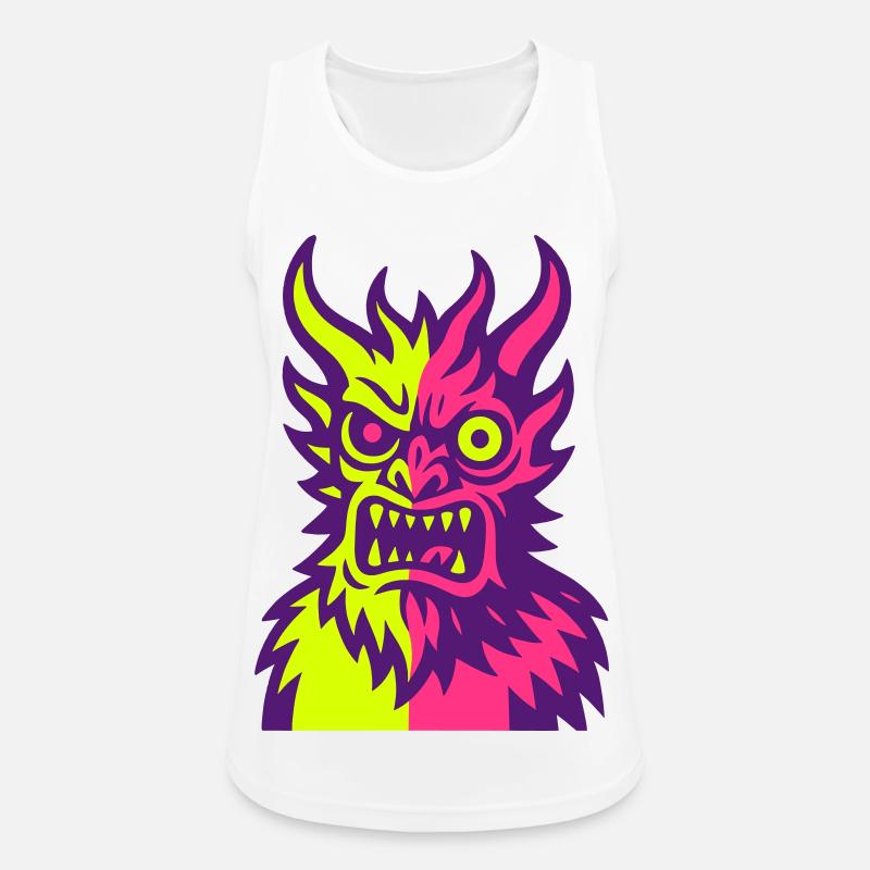 Pop Art Devil's Monster - Women's Breathable Tank Top - white
