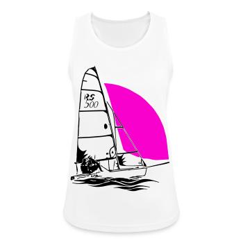 RS 500 Régate de dériveurs à voile voile de couleur - Débardeur respirant Femme - blanc - Devant - Zoe (177cm)