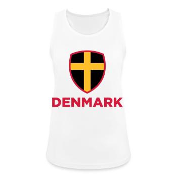 Drapeau national du Danemark - Débardeur respirant Femme - blanc - Devant - Zoe (177cm)