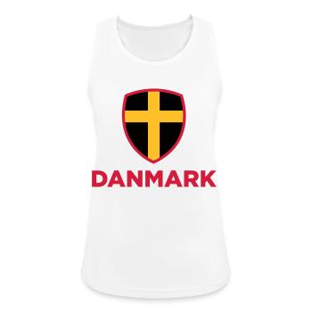 Drapeau national du Danemark - Débardeur respirant Femme - blanc - Devant - Zoe (177cm)