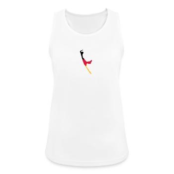 Sylt Puzzle - schwarz rot gold - Frauen Tank Top atmungsaktiv - Weiß - Vorne - Zoe (177cm)