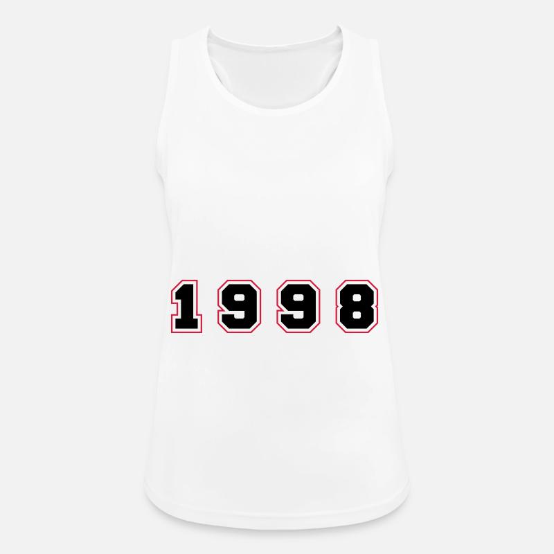 1998 Year Number - Women's Breathable Tank Top - white