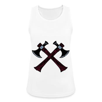 Axt Symbol - Frauen Tank Top atmungsaktiv - Weiß - Vorne - Zoe (177cm)