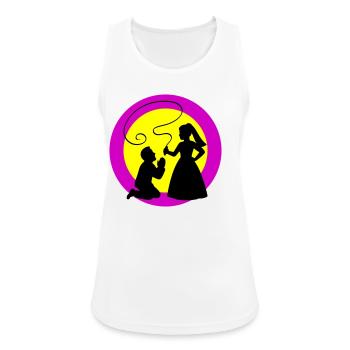 Bride and groom Wedding - Women's Breathable Tank Top - white - Front - Zoe (177cm)