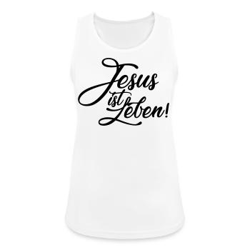 Jesus is life - Women's Breathable Tank Top - white - Front - Zoe (177cm)