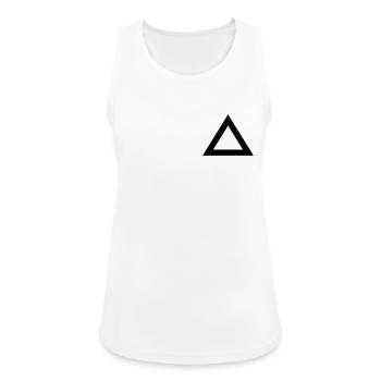 Dreieck Rand - Frauen Tank Top atmungsaktiv - Weiß - Vorne - Zoe (177cm)