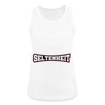 Seltenheit Selten Spruch Motto - Frauen Tank Top atmungsaktiv - Weiß - Vorne - Zoe (177cm)