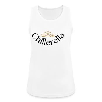 Chillerella - Frauen Tank Top atmungsaktiv - Weiß - Vorne - Zoe (177cm)