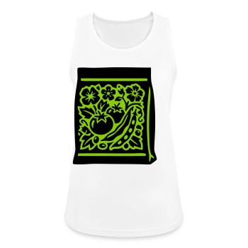 Seeds Bag Tomatoes Vegetables - Women's Breathable Tank Top - white - Front - Zoe (177cm)