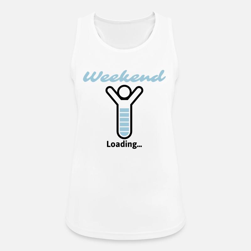 Weekend Loading ... - Women's Breathable Tank Top - white