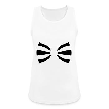 Tie - Women's Breathable Tank Top - white - Front - Zoe (177cm)