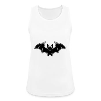 Chauve souris - Débardeur respirant Femme - blanc - Devant - Zoe (177cm)