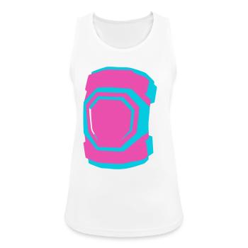 Knee Pads Roller Skating Roller Derby Skating - Women's Breathable Tank Top - white - Front - Zoe (177cm)