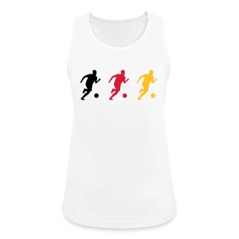 Football football football match de football drapeau allemand - Débardeur respirant Femme - blanc - Devant - Zoe (177cm)