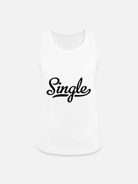 Single - Frauen Tank Top atmungsaktiv - Weiß