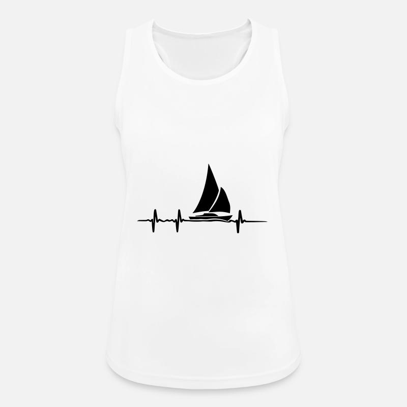 sailing - Women's Breathable Tank Top - white