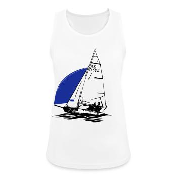 RS Feva XL Sailboat Youth Sailing Dinghy Regatta - Women's Breathable Tank Top - white - Front - Zoe (177cm)