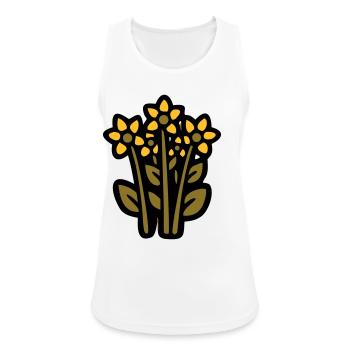 Boutique de fleurs de tournesol - Débardeur respirant Femme - blanc - Devant - Zoe (177cm)