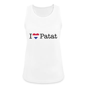 I love Patat - Women's Breathable Tank Top - white - Front - Zoe (177cm)