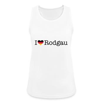 I love Rodgau - Women's Breathable Tank Top - white - Front - Zoe (177cm)