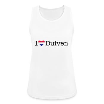 I love Duiven - Women's Breathable Tank Top - white - Front - Zoe (177cm)