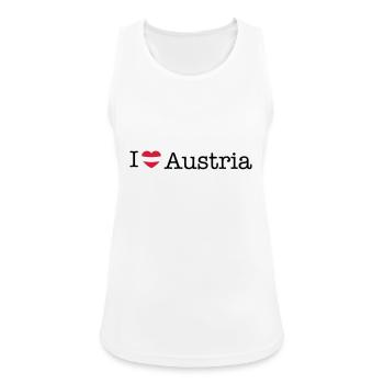 I love Austria - Women's Breathable Tank Top - white - Front - Zoe (177cm)
